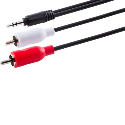 Philips 6 ft. Audio "Y" Adapter, Black