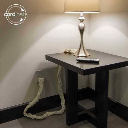 Cordinate 6ft. Fabric Cord Cover, Champagne