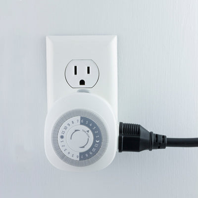 GE Indoor Plug-In 24-Hour Heavy Duty Mechanical Timer, White