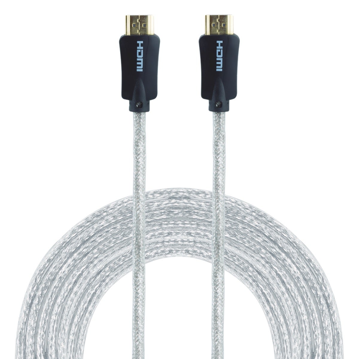 GE Pro Premium 12 ft. HDMI Cable with Ethernet, Silver