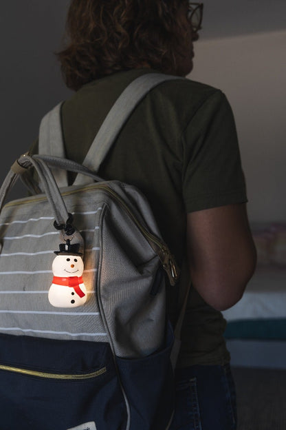 Lights by Night Snowman Clip Light, Red/White