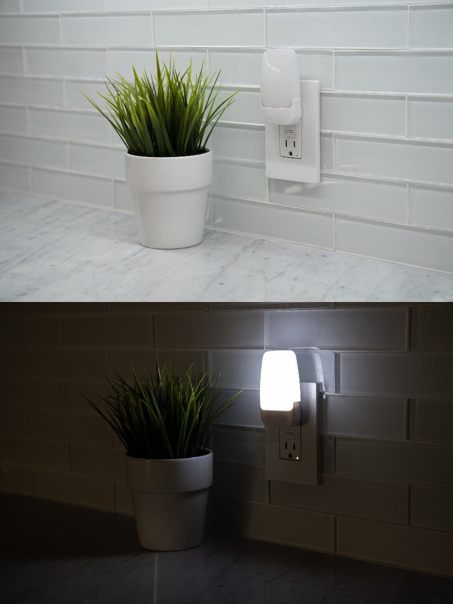 GE Light Sensing LED Night Light, 2 Pack, White