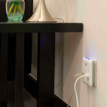 GE 6-Outlet Wall Tap with Surge Protection, White