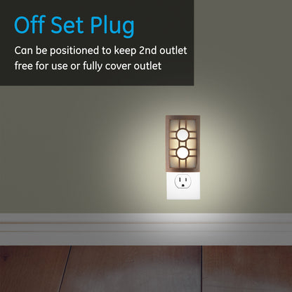 GE CoverLite Light Sensing LED Night Light, Oil-Rubbed Bronze