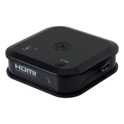 GE 3-Device HDMI Switch with Wireless Remote, Black