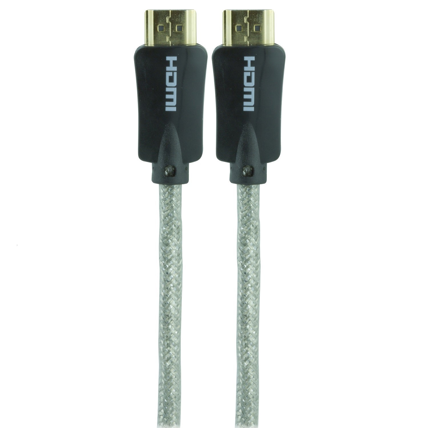 GE Pro Premium 6 ft. HDMI Cable with Ethernet, Silver, 2 Pack