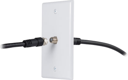 GE Coax Wall Plate, White
