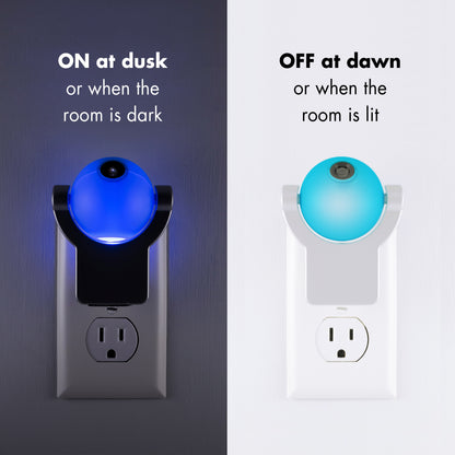 Projectables Solar System Light Sensing LED Night Light, Blue