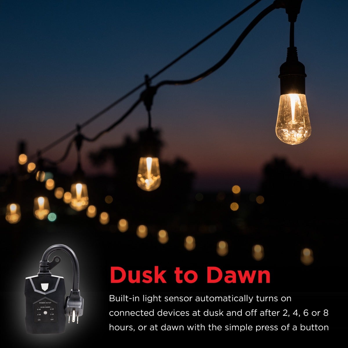UltraPro 2-Outlet Outdoor Digital Countdown Timer