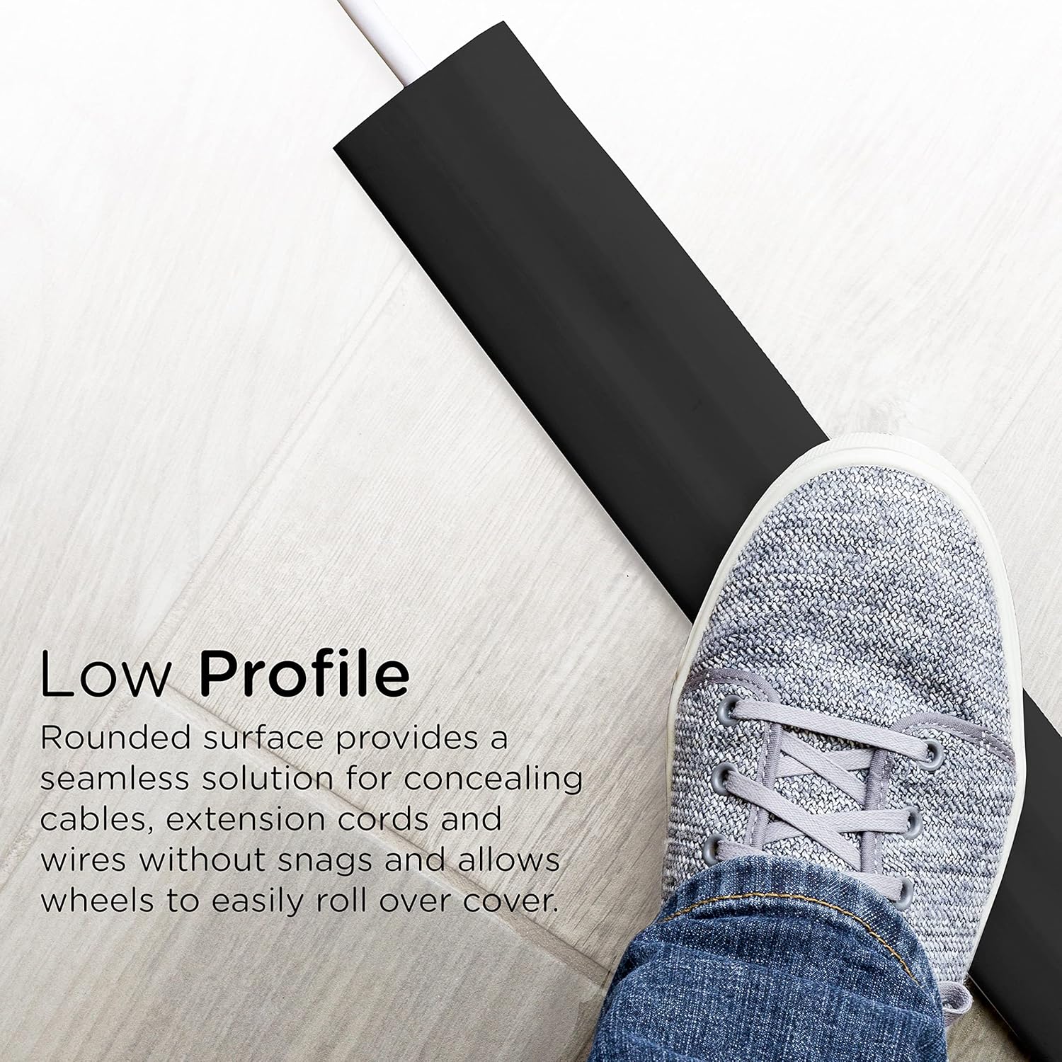 Cordinate Cable Management Floor Cover, 6ft., Black