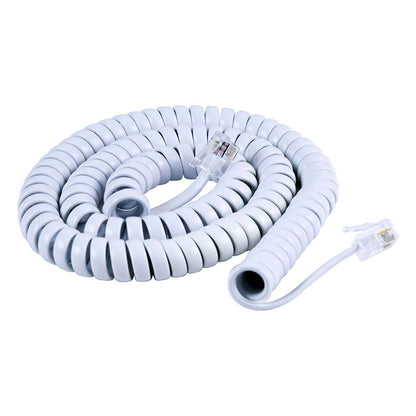 Power Gear 12 ft. Coiled Handset Cord