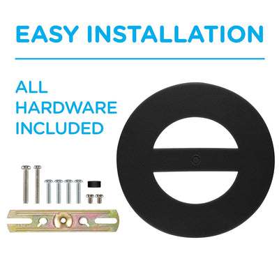 Enbrighten VIBE Outdoor 2-Head Motion-Sensing Back Lit WiFi LED Security Light, Bronze