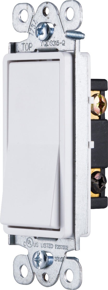 GE 3-Way Rocker Switch, White