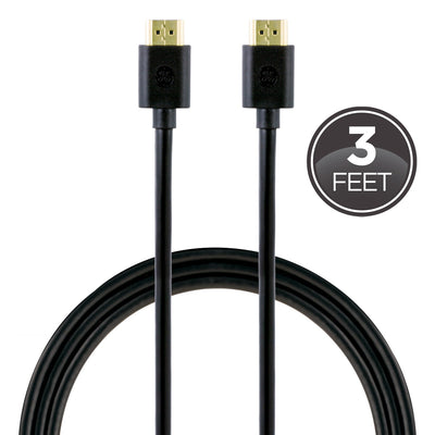 GE 3ft. HDMI Cable with Ethernet, Black