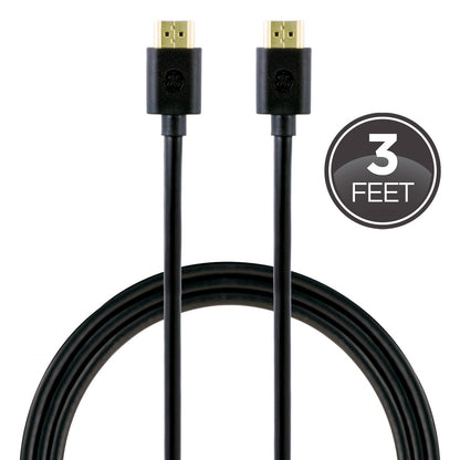 GE 3ft. HDMI Cable with Ethernet, Black