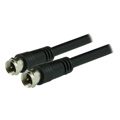 GE 6ft. RG6 Coaxial Cable with F-Type Connectors, Black
