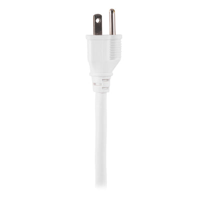 GE 4-Outlet 2-USB 3ft. Surge Protector With Twist-To-Close Safety Covers, White