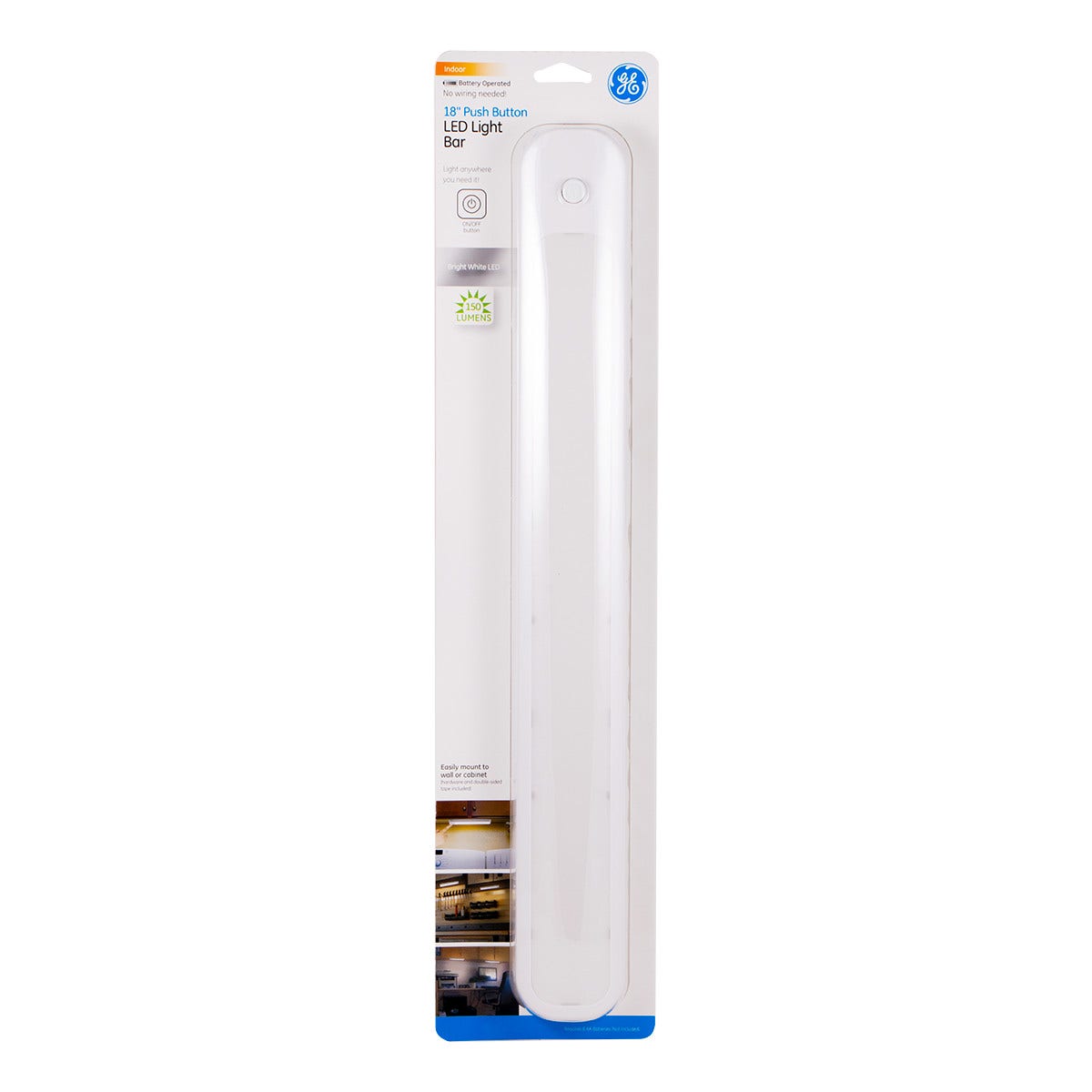 GE 18in. Battery Operated LED Light Bar, White