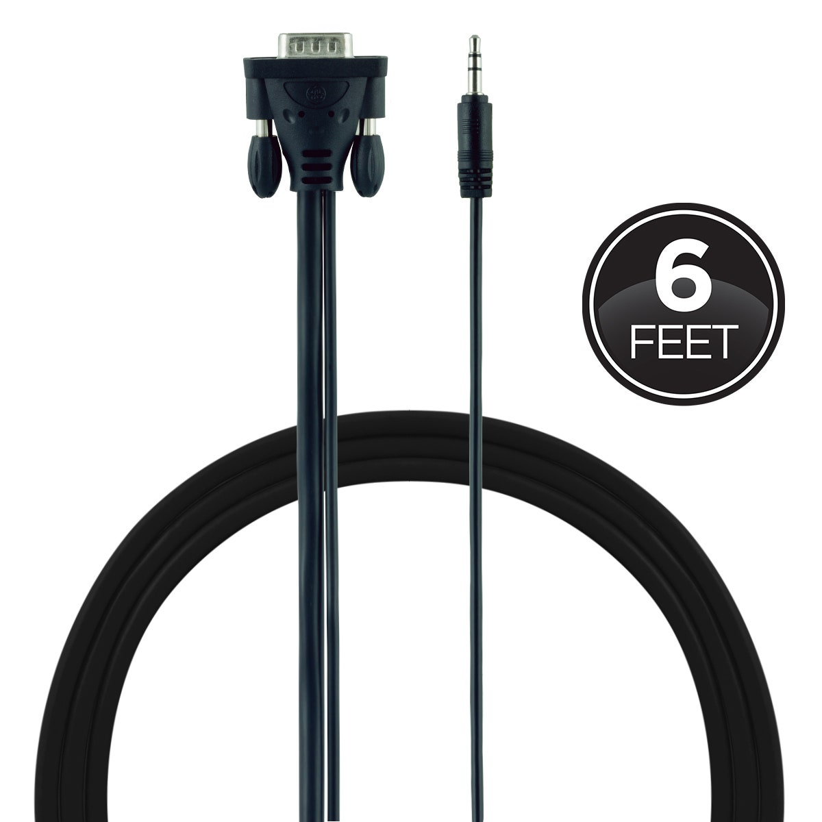 GE 6ft. VGA/SVGA Cable, Black
