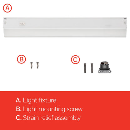 UltraPro 24in. On/Off Direct Wire LED Light Fixture