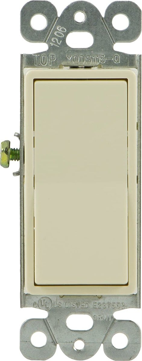 GE 3-Way Rocker Switch, Light Almond
