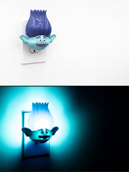 Trolls Branch World Tour Light Sensing LED Night Light, Blue