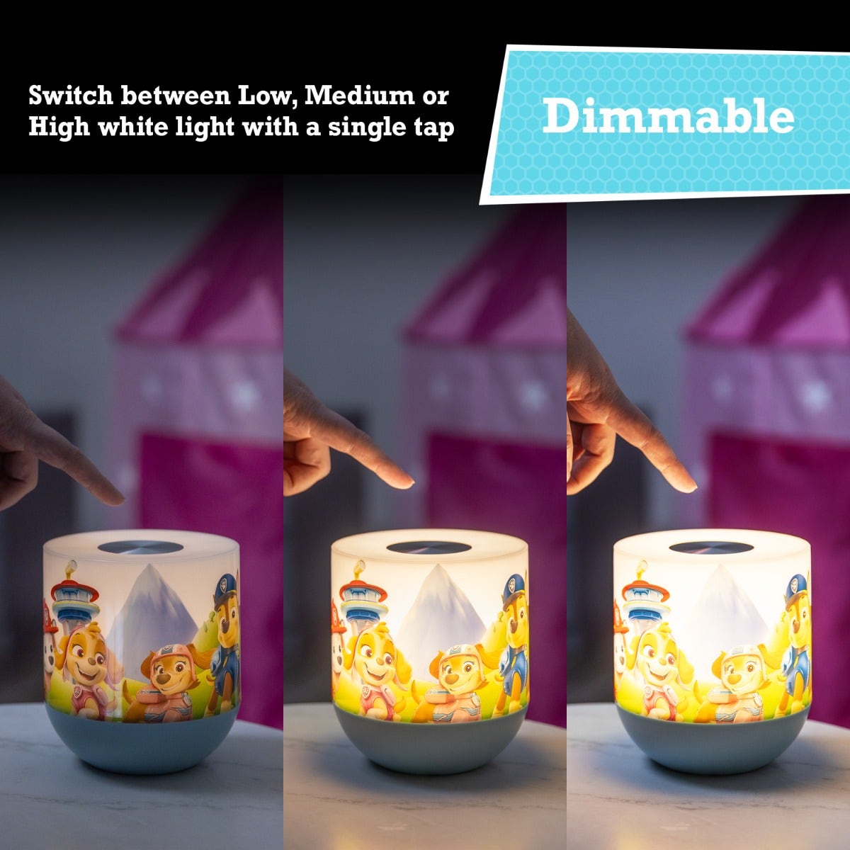 Nickelodeon Paw Patrol Color-Changing Tabletop Lamp, Blue
