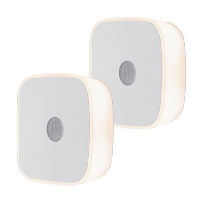 Enbrighten Mini LED Motion-Sensing Night Light, 2 Pack, White