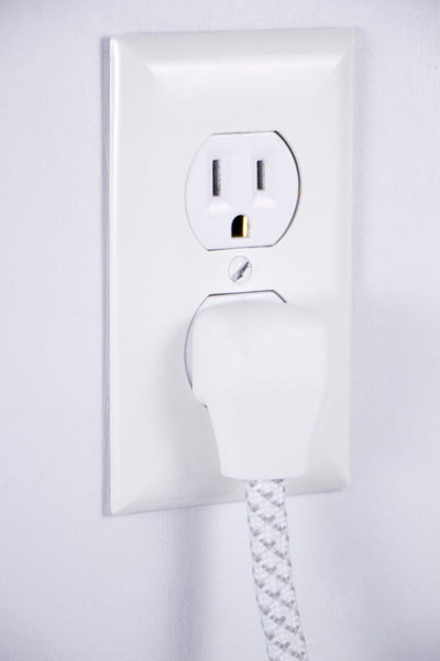 Philips 3-Outlet 3-USB 6ft. Surge Protector with Braided Cord, White