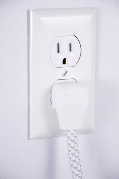 Philips 3-Outlet 3-USB 6ft. Surge Protector with Braided Cord, White