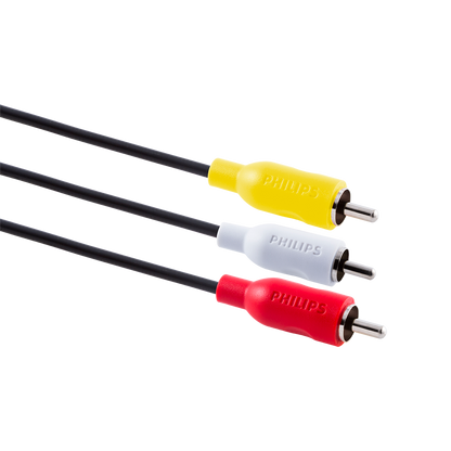 Philips 6 ft. Composite Audio/Video Cable, Black