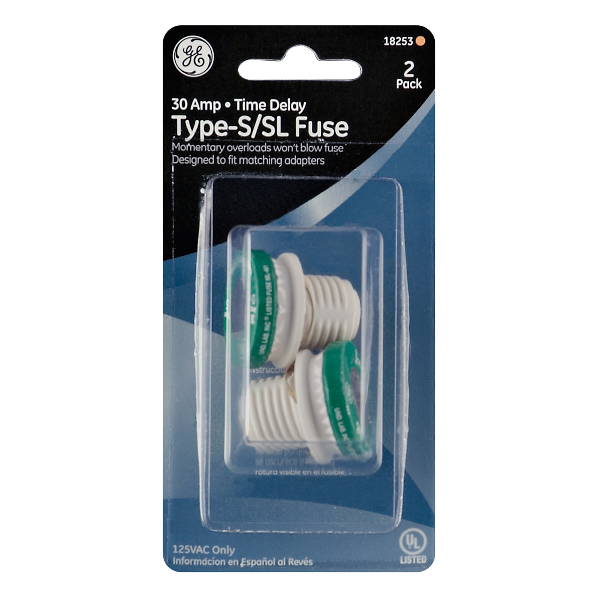 Power Gear 30-Amp Fuse Type S/SL with Time Delay, 2 Pack, White
