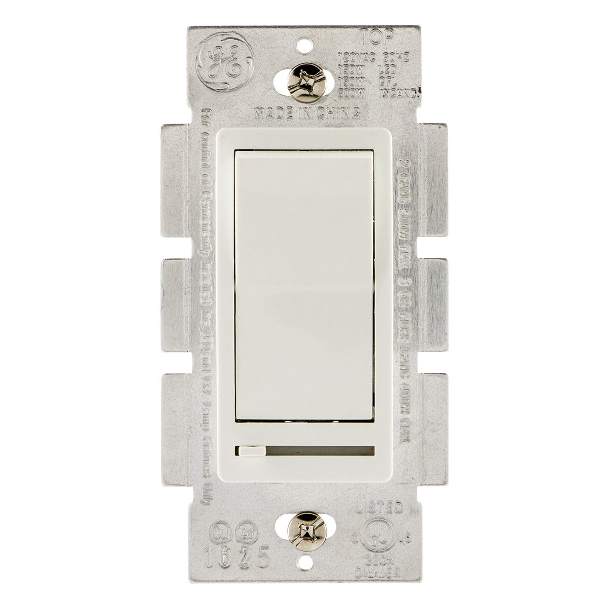 GE Rocker On/Off Dimmer, White