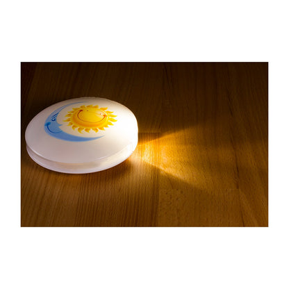Lights by Night Sun and Moon Battery Operated Color-Changing LED Night Light, White