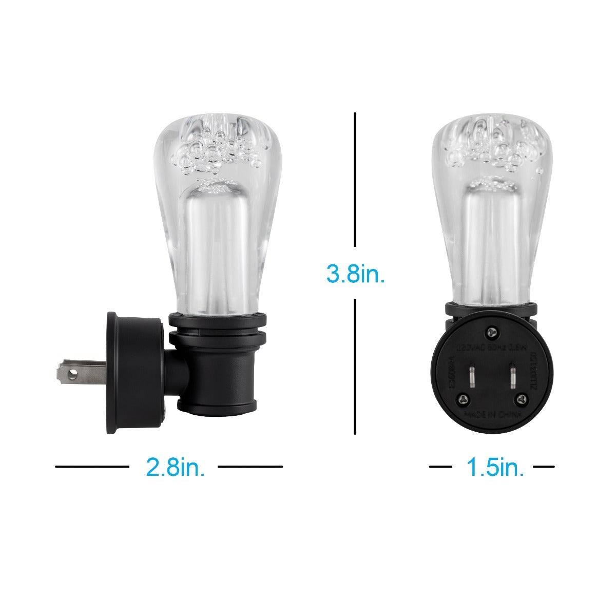 GE Vintage Light Sensing LED Night Light, Black