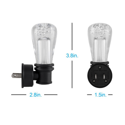 GE Vintage Light Sensing LED Night Light, Black