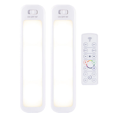 Energizer 12in. Battery Operated Color-Changing LED Light Bar with Remote, 2 Pack, White