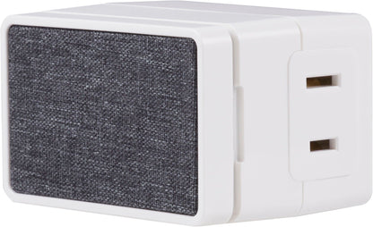 UltraPro Indoor Plug-In 1-Outlet Digital Timer with Cloth Door, White