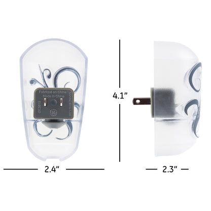 GE Light Sensing LED Night Light, White