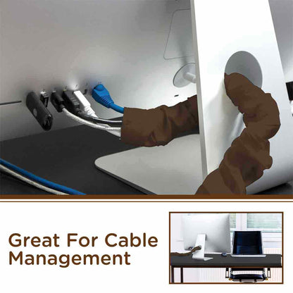 Cordinate 6ft. Fabric Cord Cover, Brown