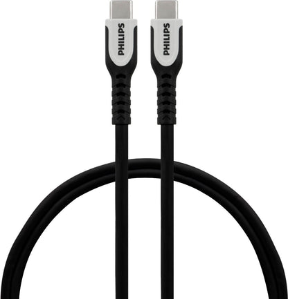 Philips 6ft. EZFlex™ USB-C to USB-C Charging Cable, Black