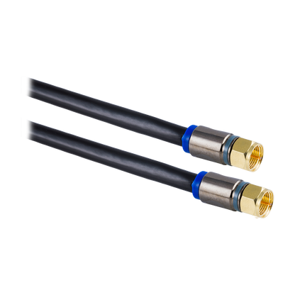 Philips 25 ft. Quad-Shield RG6 Coaxial Cable, Black