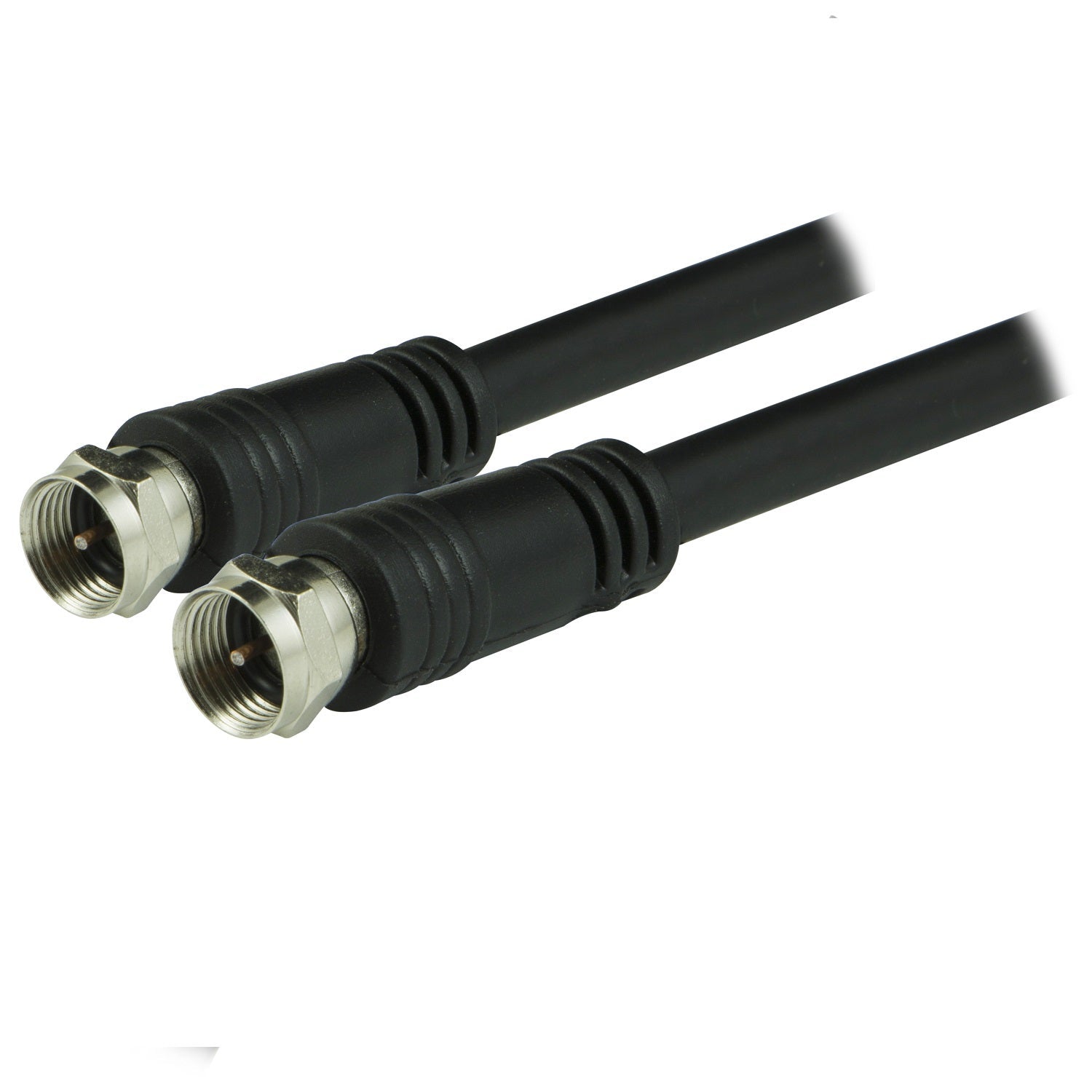 GE 15ft. RG6 Coaxial Cable with F-Type Connectors, Black