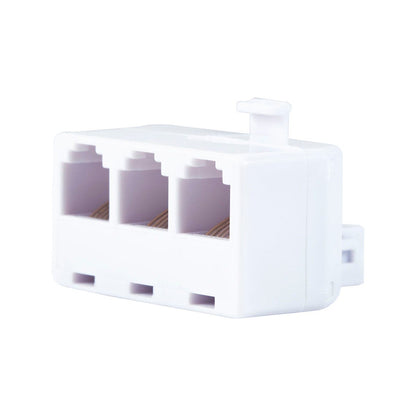 Power Gear 6-Wire White Triplex Adapter
