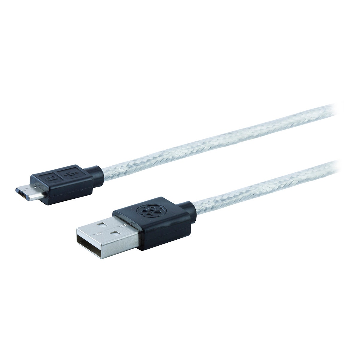 GE 9ft. Micro USB Charging Cable, Silver