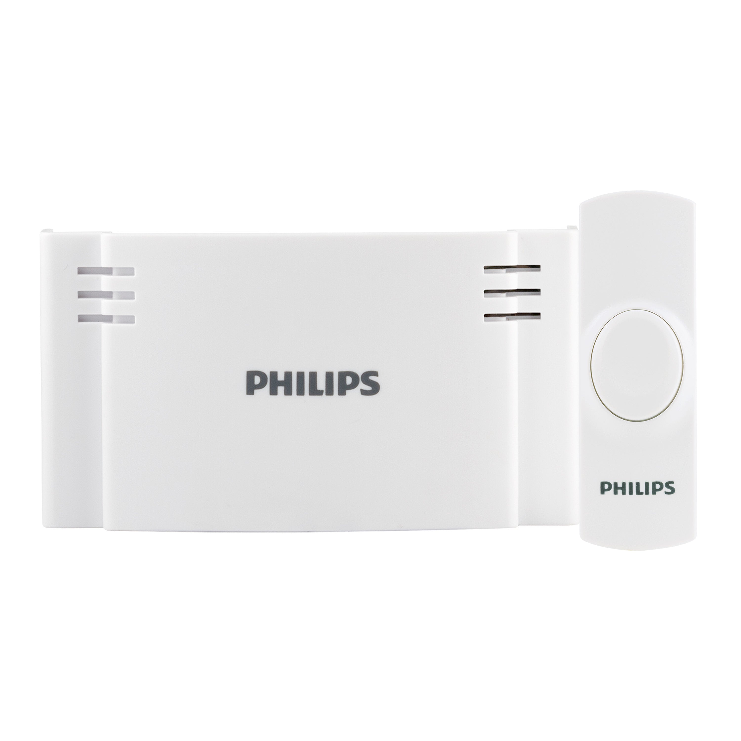 Philips Battery-Operated 2-Melody Doorbell Kit, White
