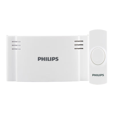Philips Battery-Operated 2-Melody Doorbell Kit, White