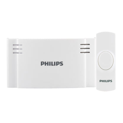 Philips Battery-Operated 2-Melody Doorbell Kit, White