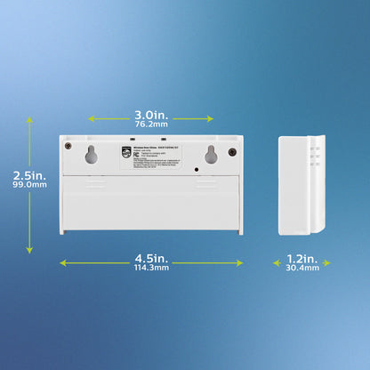 Philips Battery-Operated 2-Melody Doorbell Kit, White