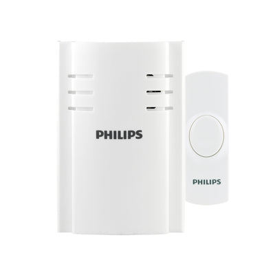 Philips Plug-in 2-Melody Doorbell Kit, White